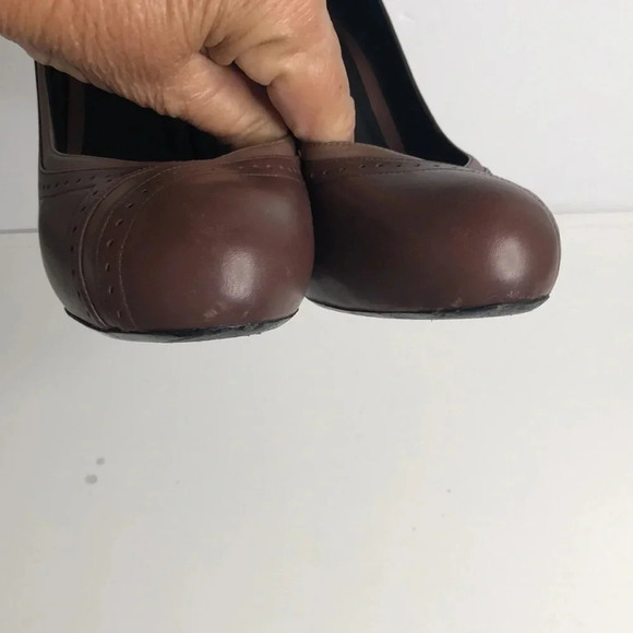 BOTTEGA VENETA BROWN Leather Heels - Picture 7 of 8